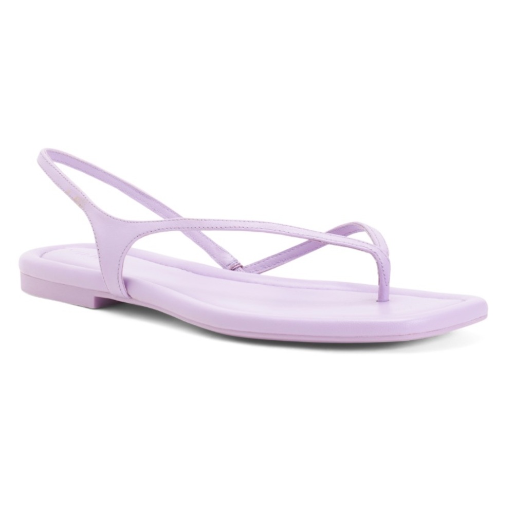 🛑 1 hour sale. Vince, leather Denna Flat Sandals, Violet 💜🎉 Host pick July 2024!